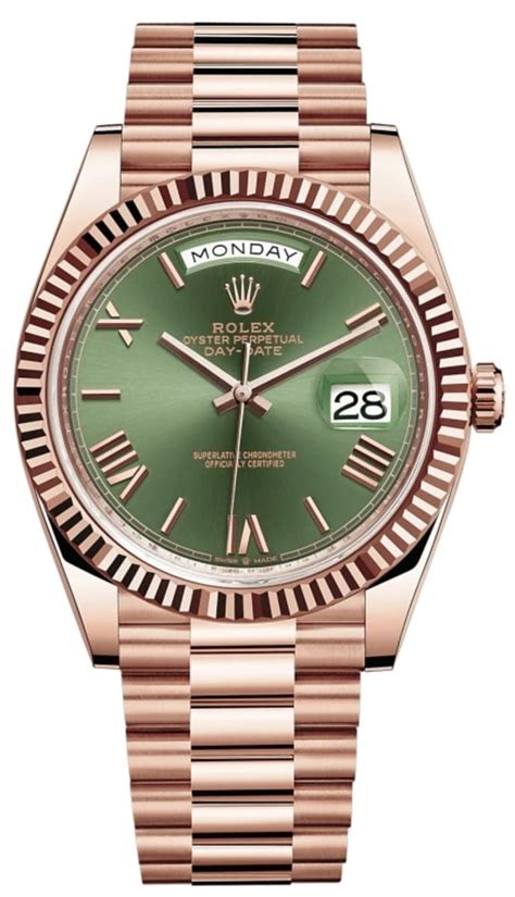 rose gold rolex day date 60th|rolex datejust everose gold price.